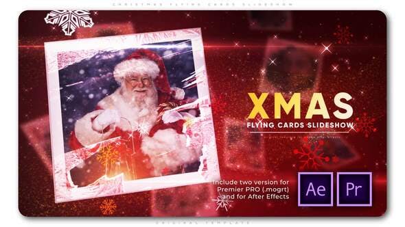 Christmas Flying Cards Slideshow - 29449428 Download Videohive