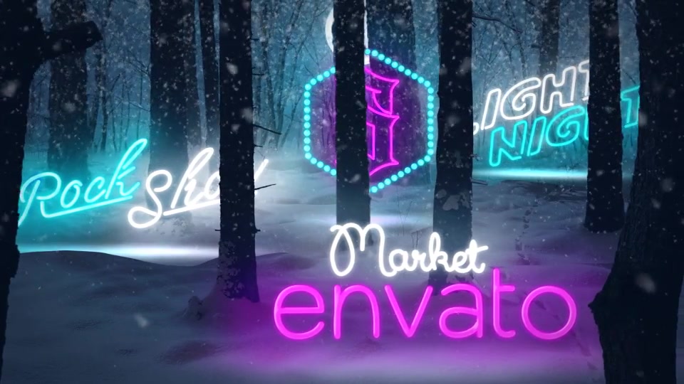 Christmas Forest Opener Neon - Download Videohive 18982771