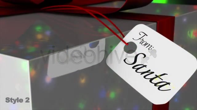 Christmas Gift Tag / Card From Santa 2 Styles - Download Videohive 981197