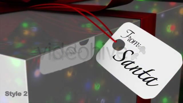 Christmas Gift Tag / Card From Santa 2 Styles - Download Videohive 981197