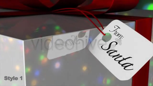 Christmas Gift Tag / Card From Santa 2 Styles - Download Videohive 981197