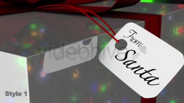 Christmas Gift Tag / Card From Santa 2 Styles - Download Videohive 981197