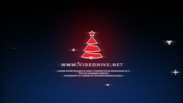 Christmas Glitch Logo - Videohive Download 25009214
