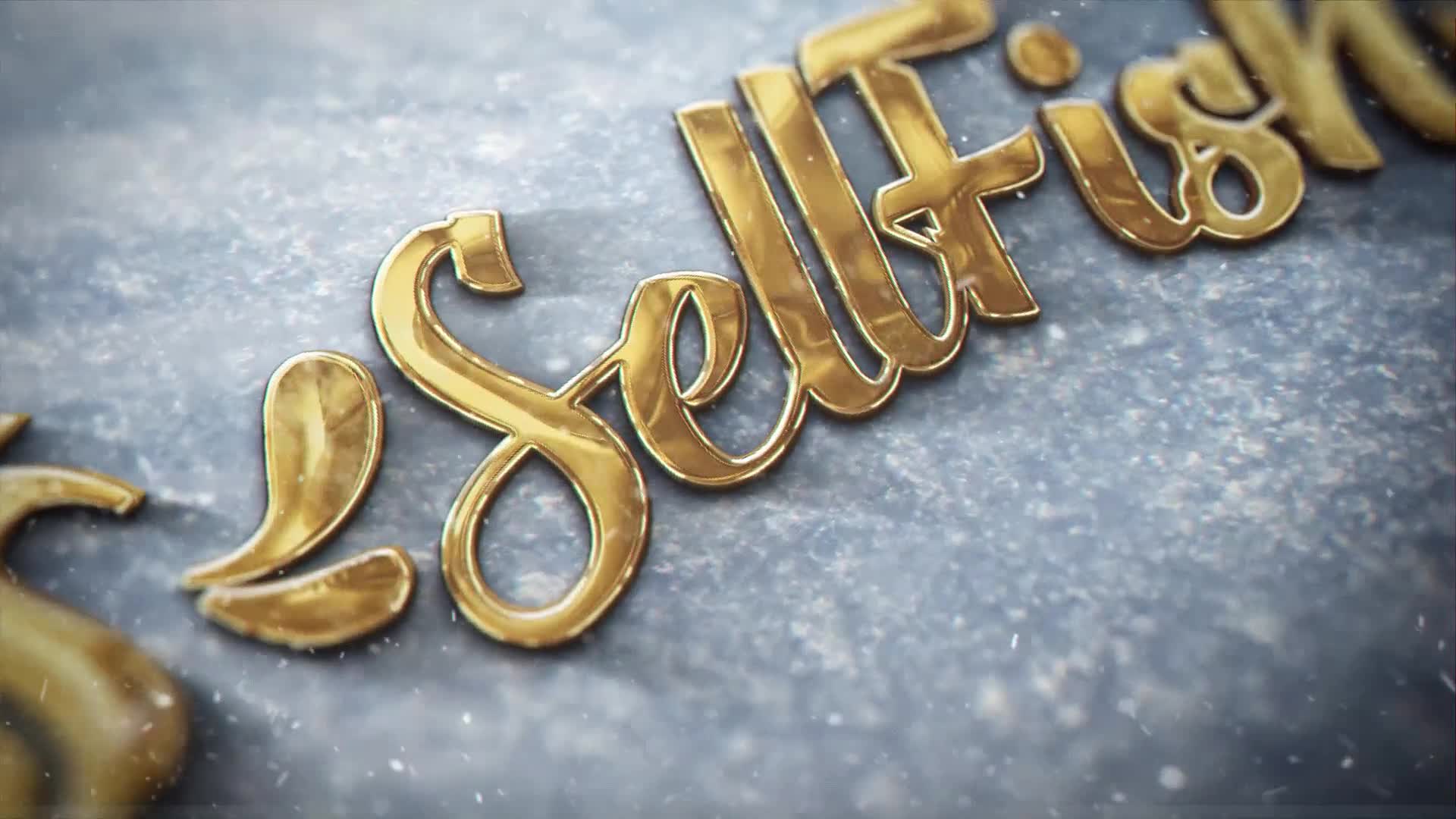 Christmas Gold Snow Logo Videohive 24964047 After Effects Image 1