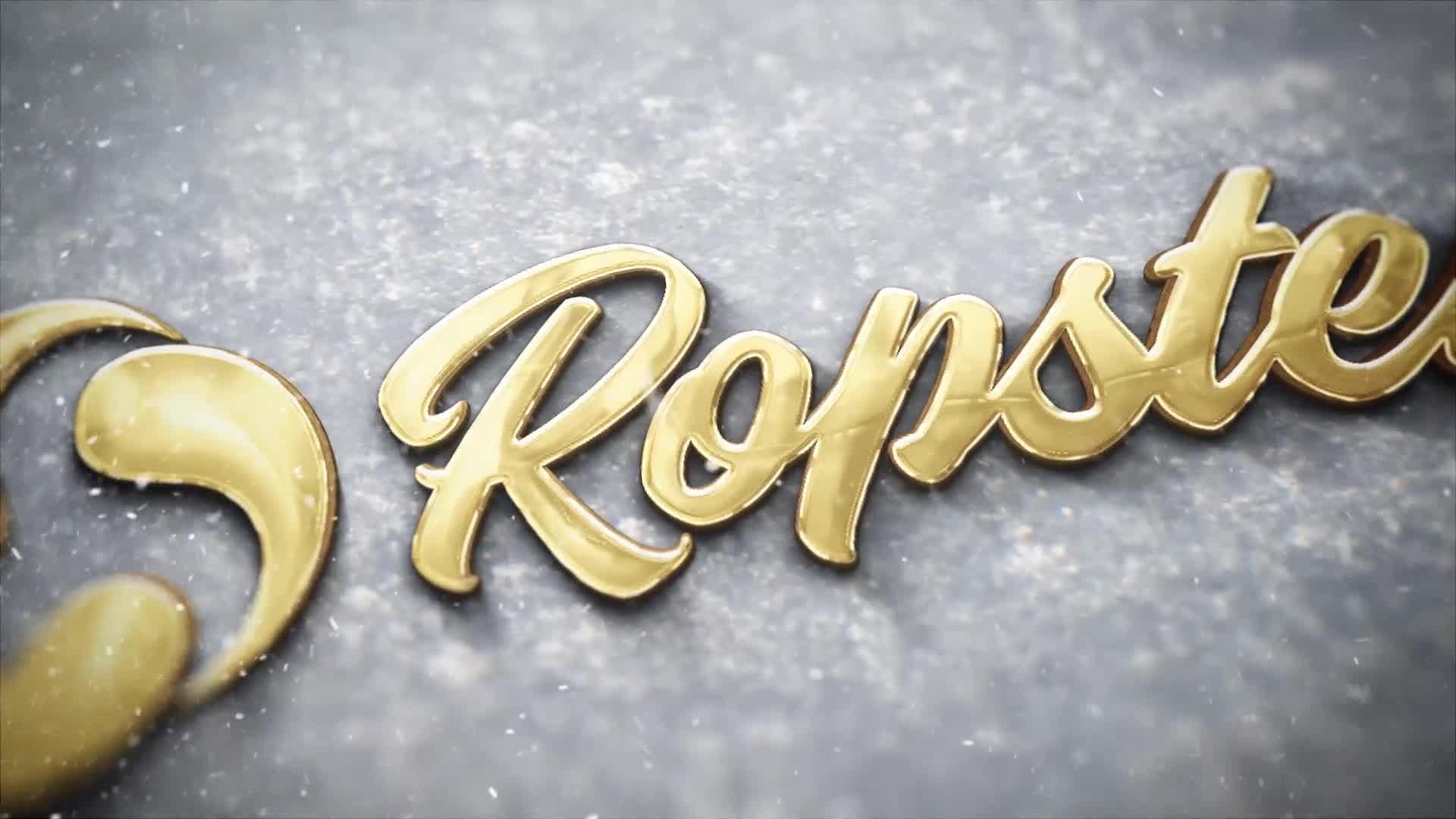 Christmas Gold Snow Logo Videohive 24964047 After Effects Image 10