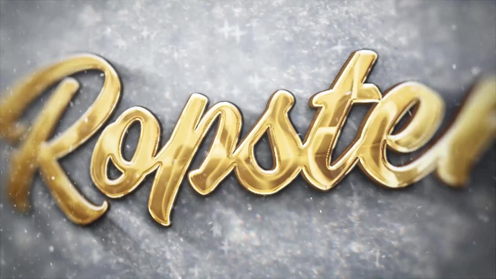 Christmas Gold Snow Logo Videohive 24964047 After Effects Image 9