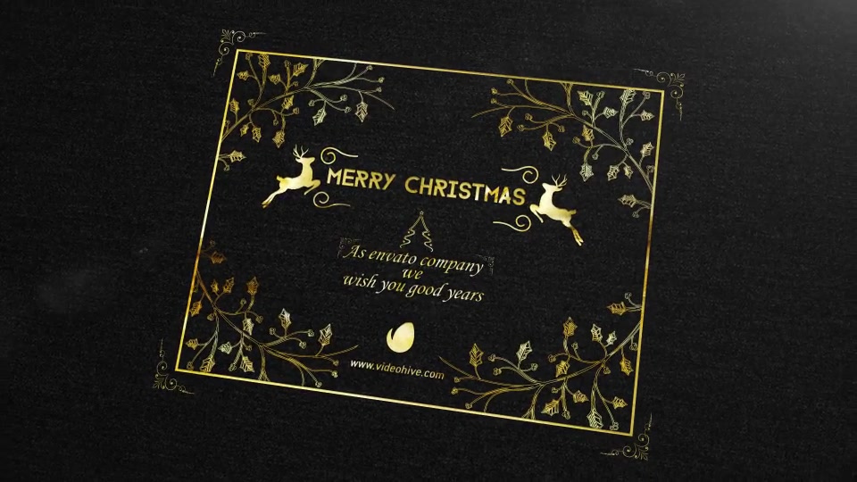 Christmas Golden Card - Download Videohive 19047070