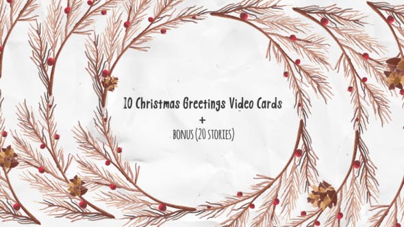 Christmas Greeting Video Cards - 22951656 Videohive Download