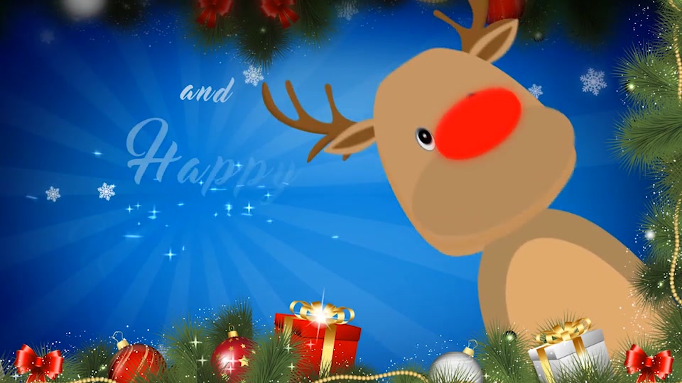 Christmas Greetings from Animated Santa and Reindeer Videohive 18898596 After Effects Image 4