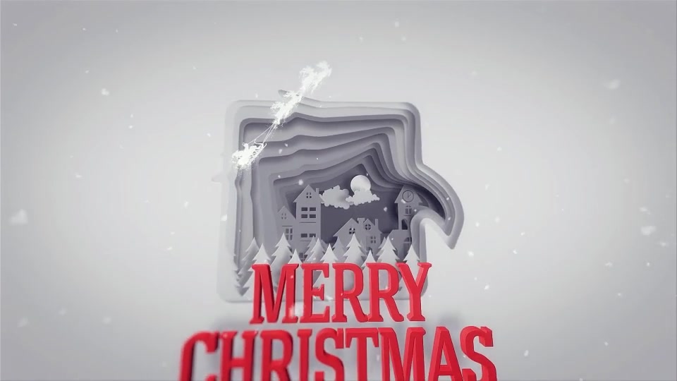 Christmas Greetings Paper Cut Videohive 21014141 After Effects Image 3
