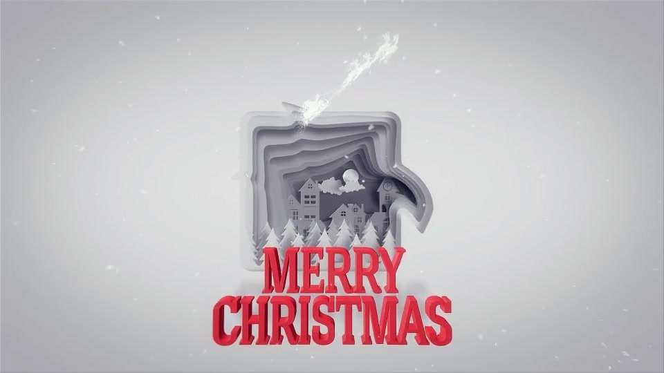 Christmas Greetings Paper Cut Videohive 21014141 After Effects Image 4
