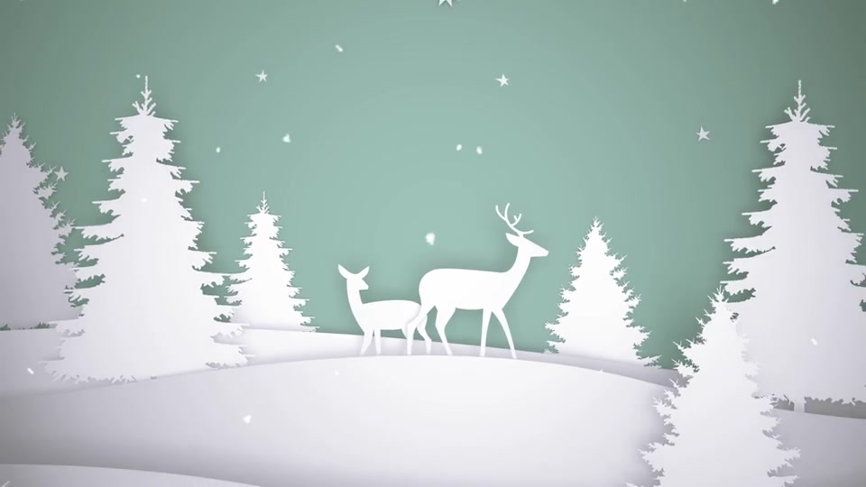 Christmas Greetings Paper Cut Out - Download Videohive 20948014