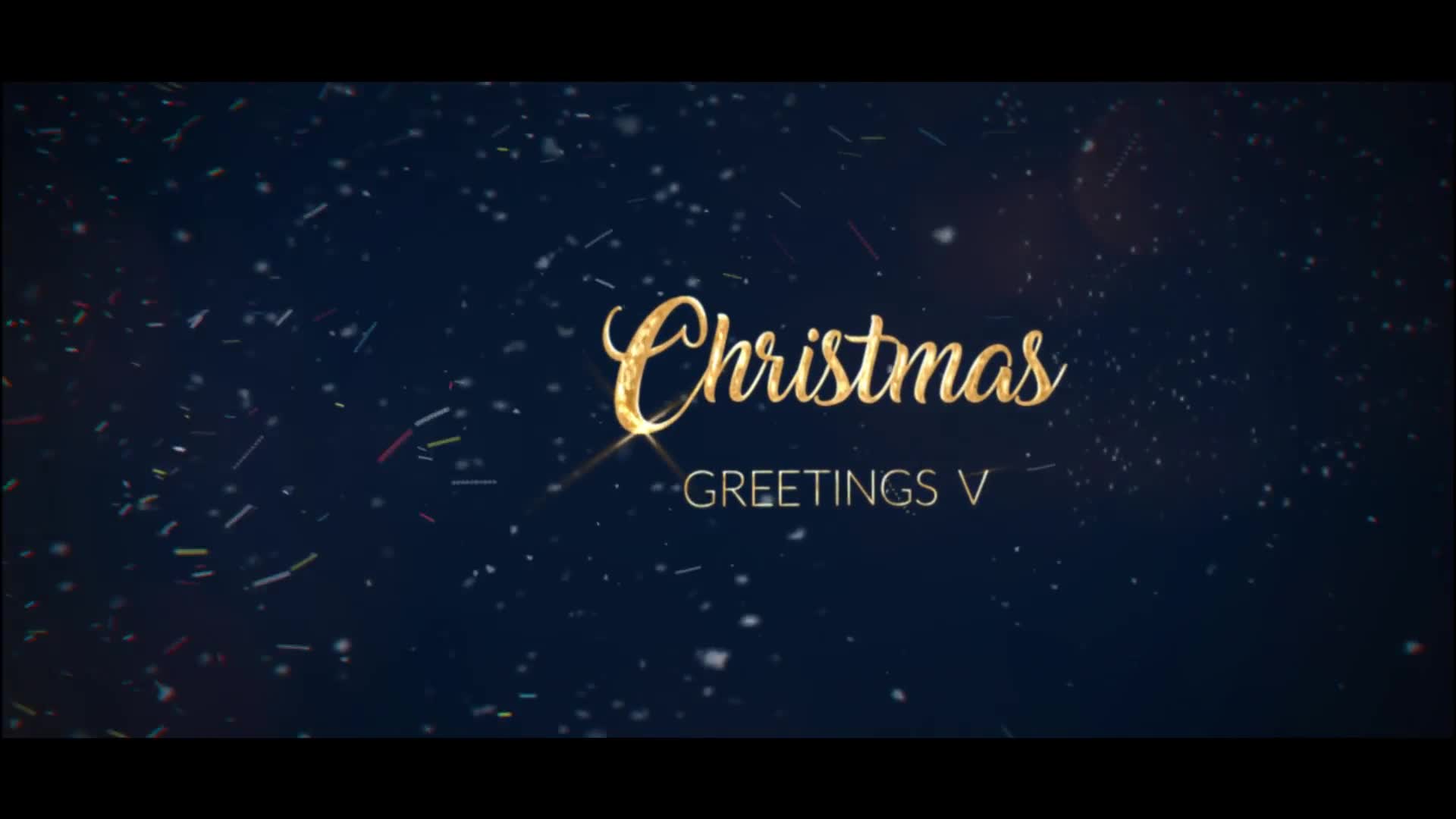 magic christmas greetings after effects download
