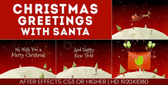 Christmas Greetings with santa - Download 9456839 Videohive