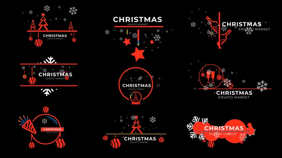 Christmas Icon Titles 2022 Videohive 35201933 After Effects Image 2