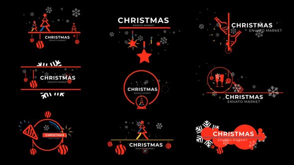 Christmas Icon Titles 2022 - Download Videohive 35201933