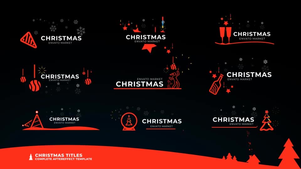 Christmas Icon Titles Videohive 29555966 After Effects Image 2