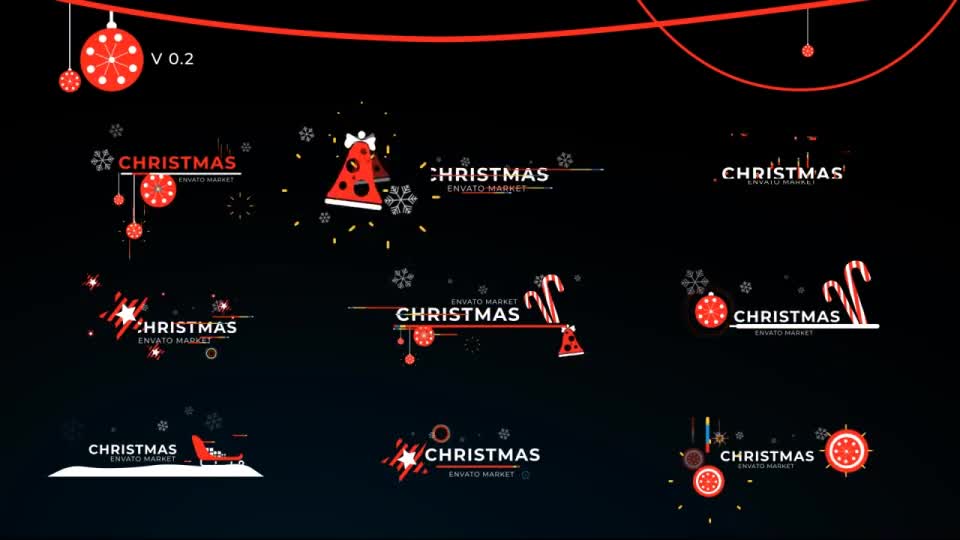 Christmas Icon Titles V 0.2 Videohive 29711180 After Effects Image 1
