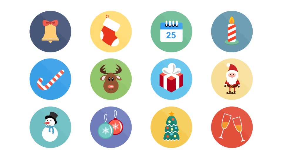 Christmas Icons Videohive 9748871 After Effects Image 9
