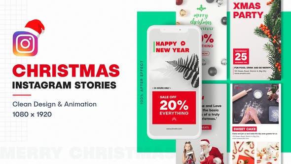 Christmas Instagram Stories - 25121405 Download Videohive