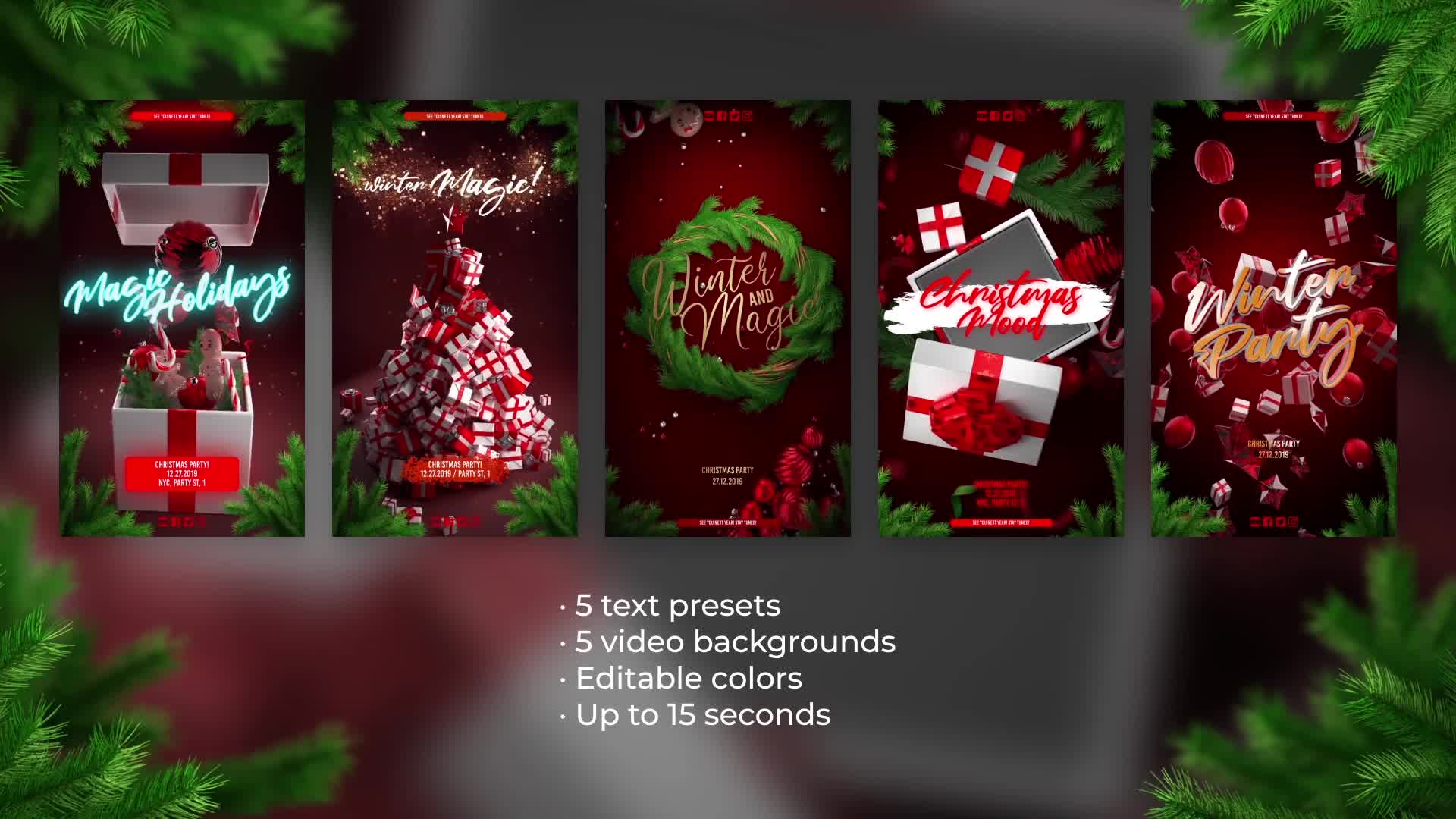 Christmas Instagram Stories Videohive 25269928 After Effects Image 8
