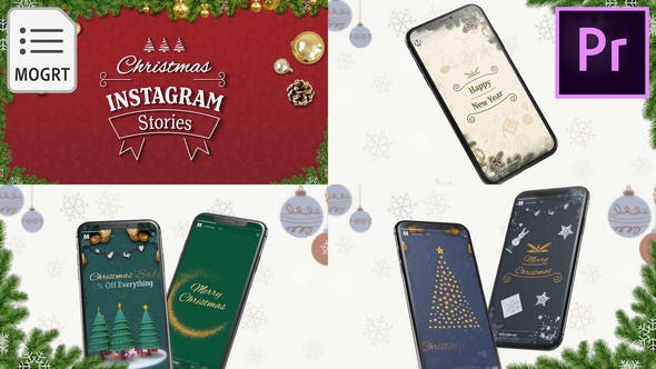 Christmas Instagram Stories for Premiere Pro - Videohive 29726519 Download
