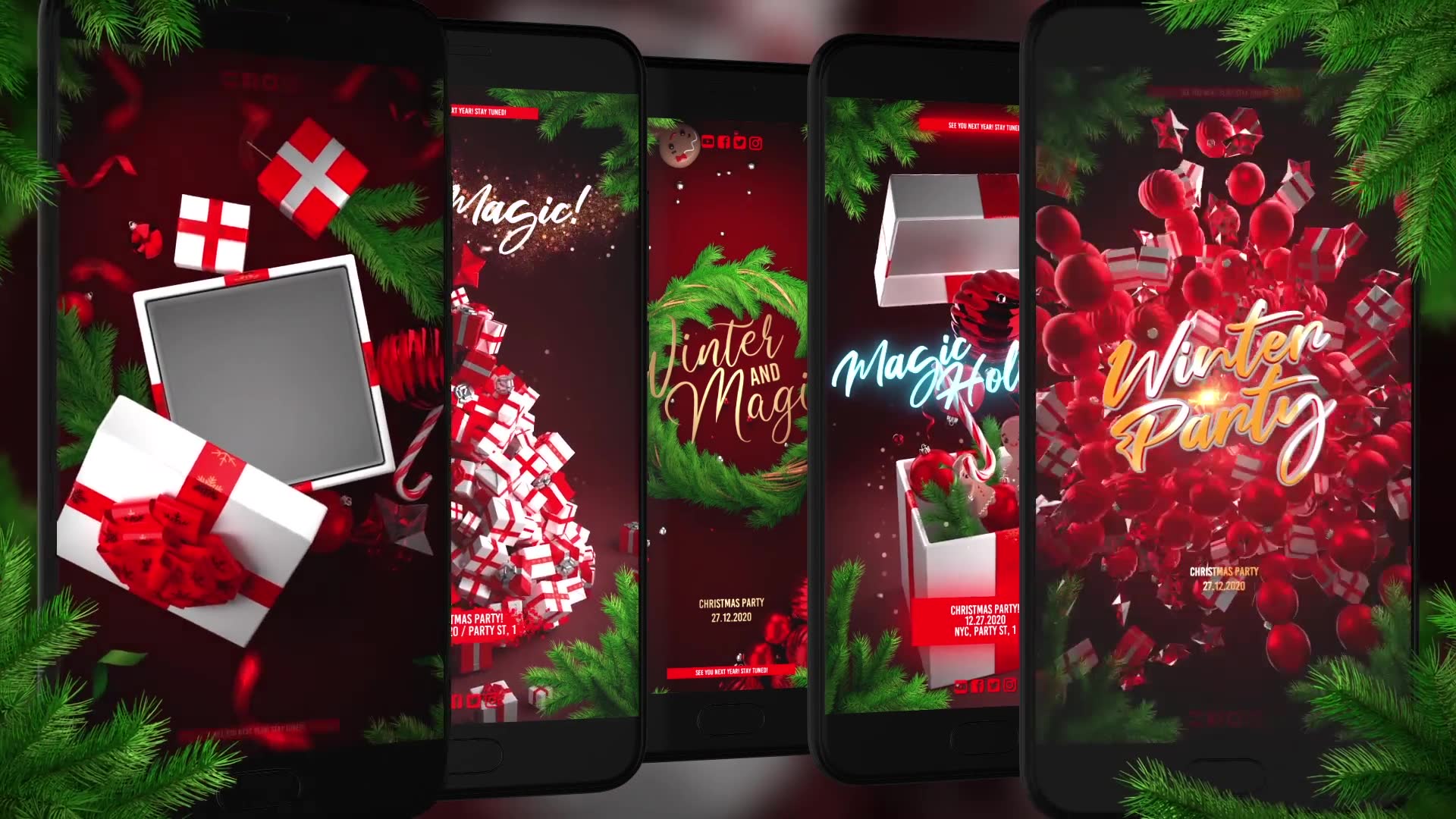 Christmas Instagram Stories for Premiere Videohive 29477463 Premiere Pro Image 2