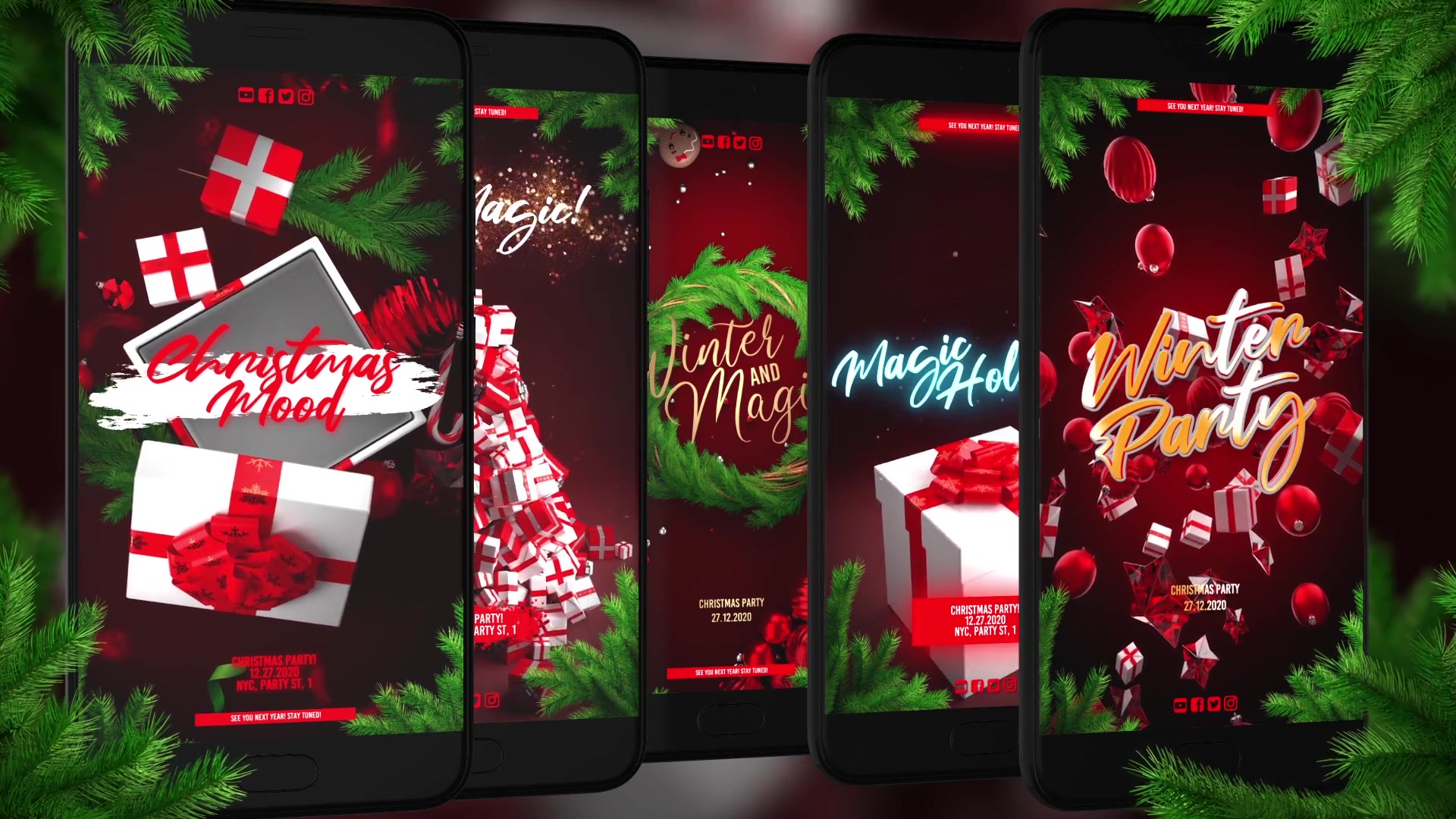 Christmas Instagram Stories for Premiere Videohive 29477463 Premiere Pro Image 3