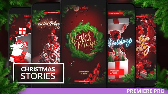 Christmas Instagram Stories for Premiere - Videohive Download 29477463