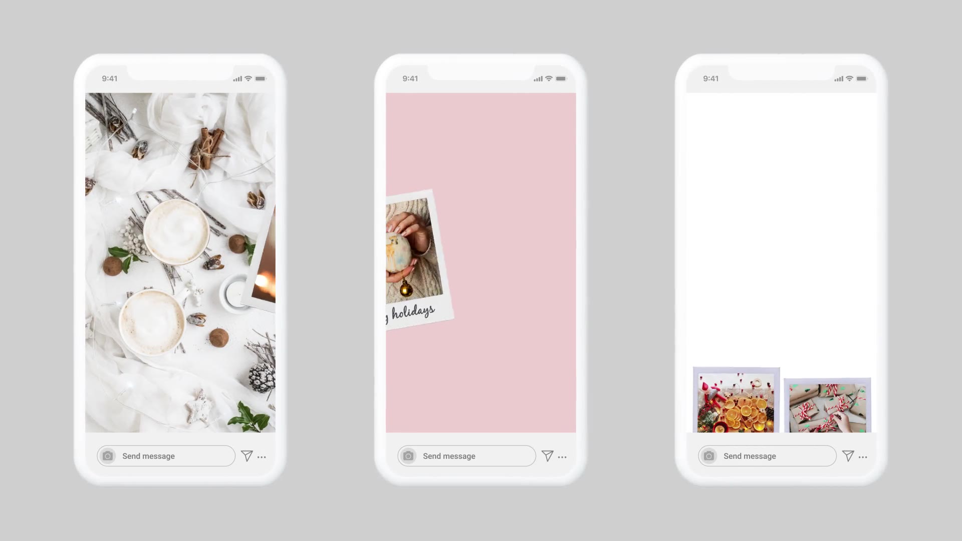 Christmas Instagram Stories | Vertical Square Portrait Videohive 25148463 After Effects Image 3