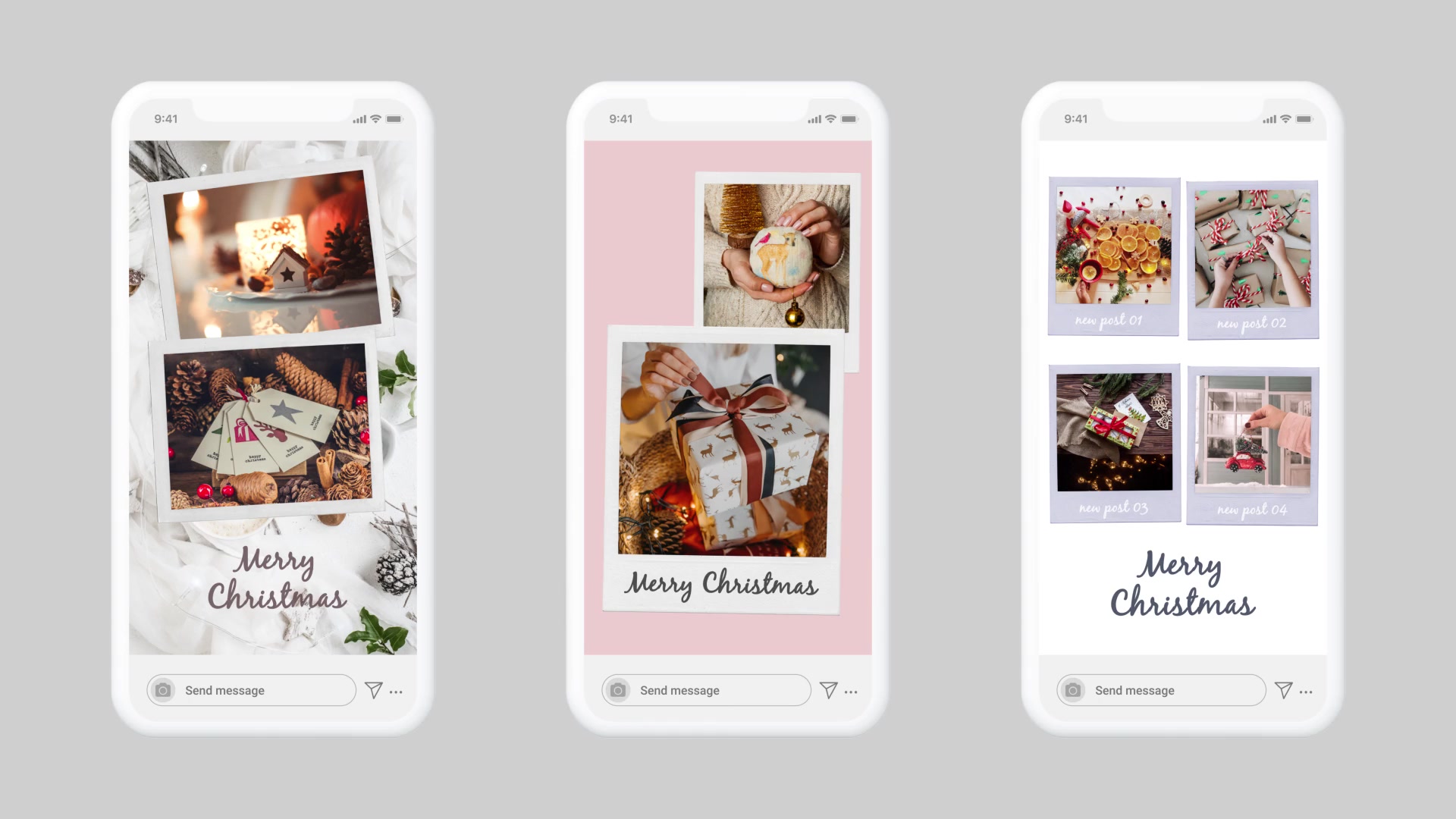 Christmas Instagram Stories | Vertical Square Portrait Videohive 25148463 After Effects Image 4