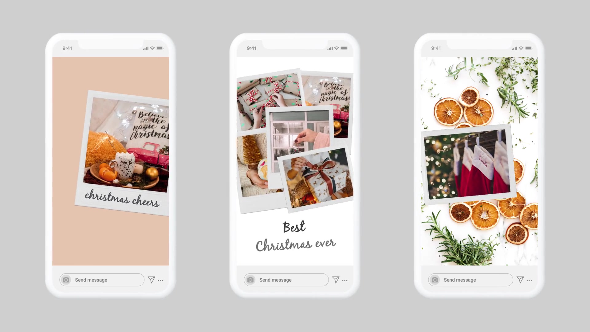 Christmas Instagram Stories | Vertical Square Portrait Videohive 25148463 After Effects Image 5
