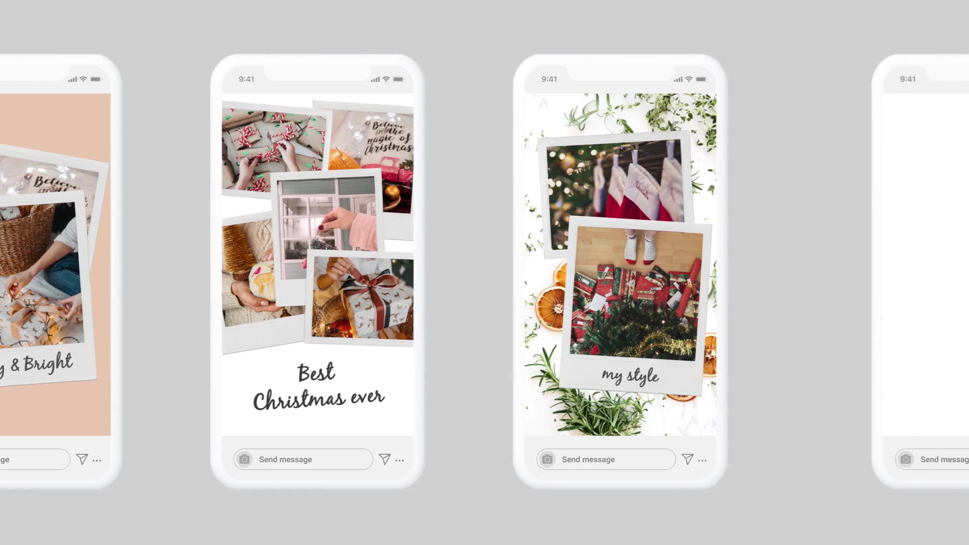 Christmas Instagram Stories | Vertical Square Portrait Videohive 25148463 After Effects Image 6