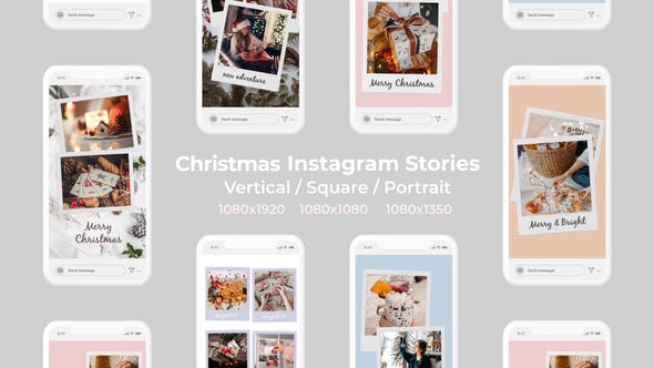 Christmas Instagram Stories | Vertical Square Portrait - Download 25148463 Videohive