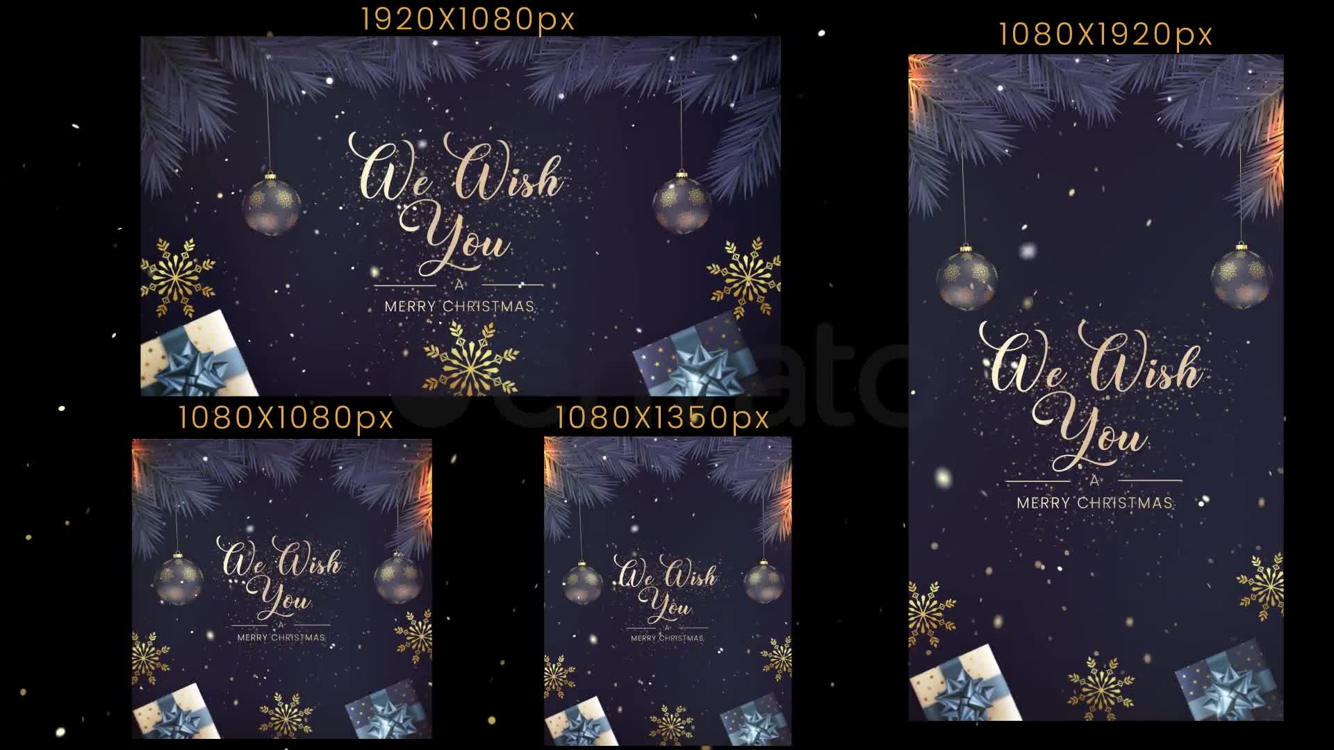 Christmas Intro 4 in 1 Videohive 41650076 After Effects Image 10