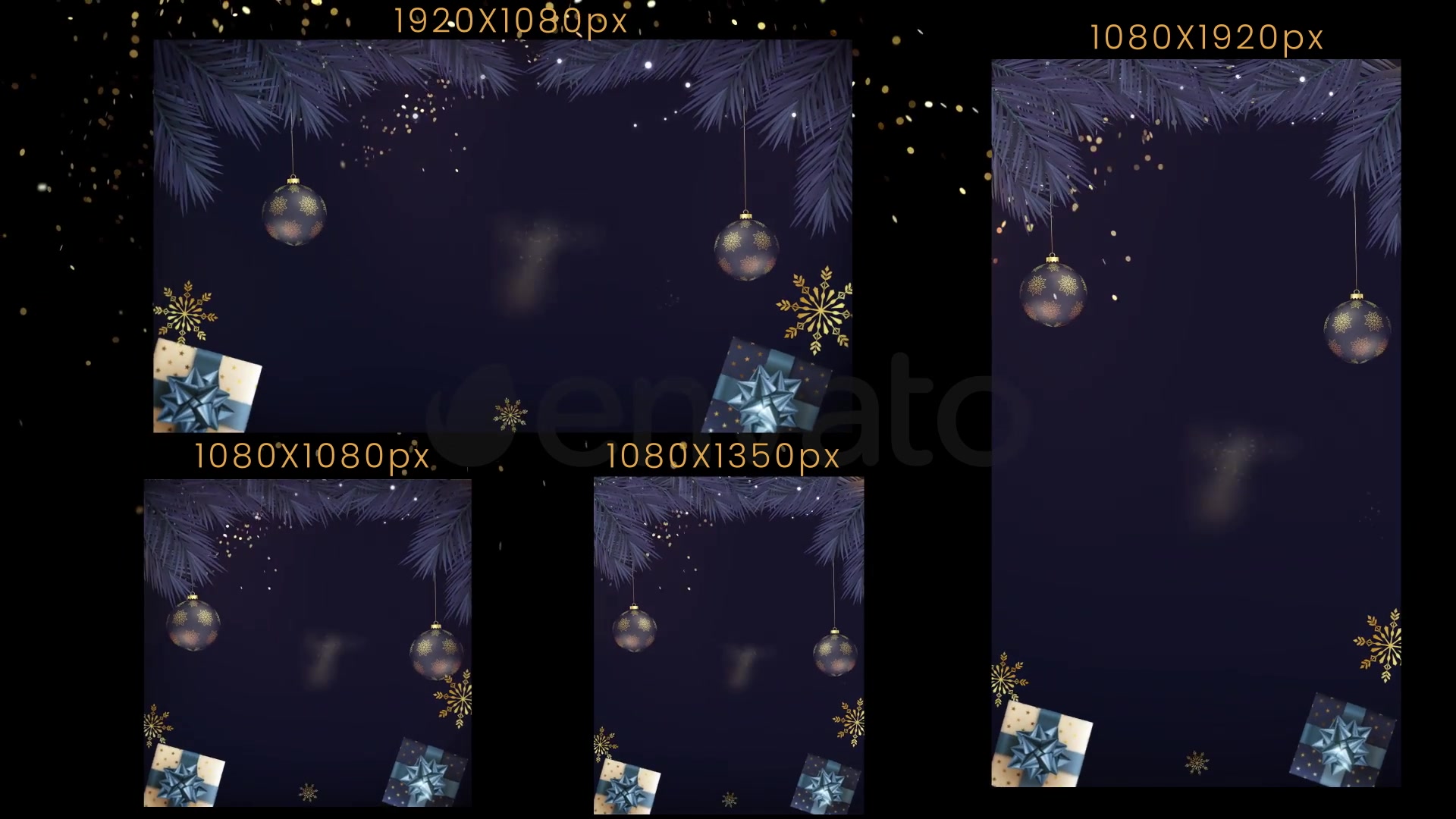 Christmas Intro 4 in 1 Videohive 41650076 After Effects Image 6