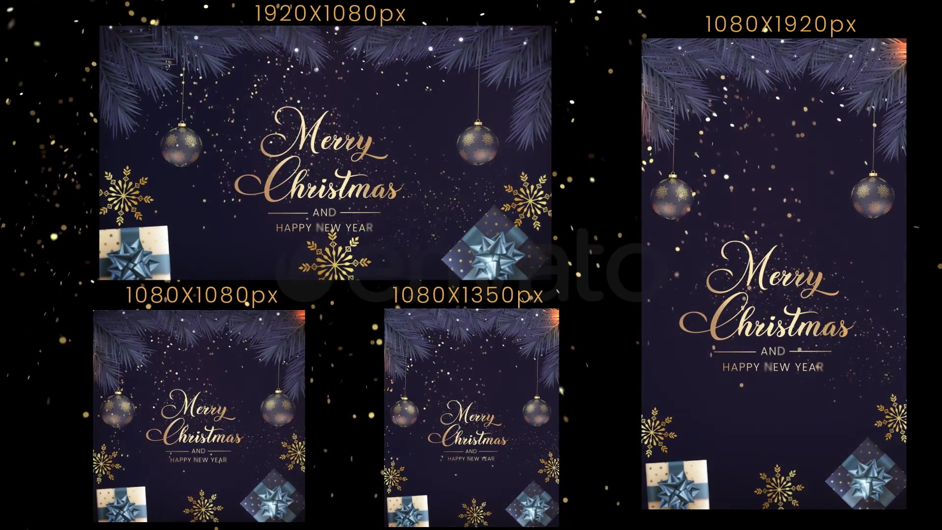 Christmas Intro 4 in 1 Videohive 41650076 After Effects Image 7
