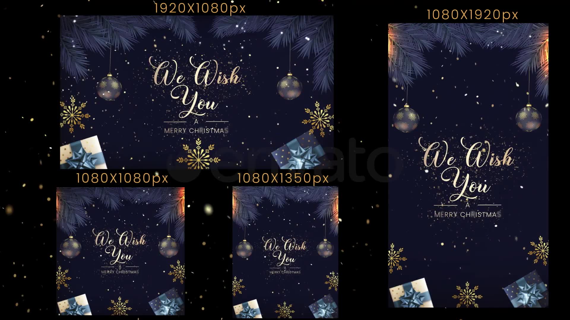 Christmas Intro 4 in 1 Videohive 41650076 After Effects Image 9