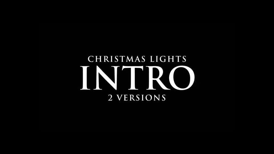 Christmas Lights Intro - Download Videohive 9799473