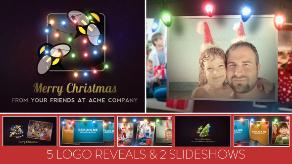 Christmas Lights Logo & Slideshow - Download Videohive 6261740