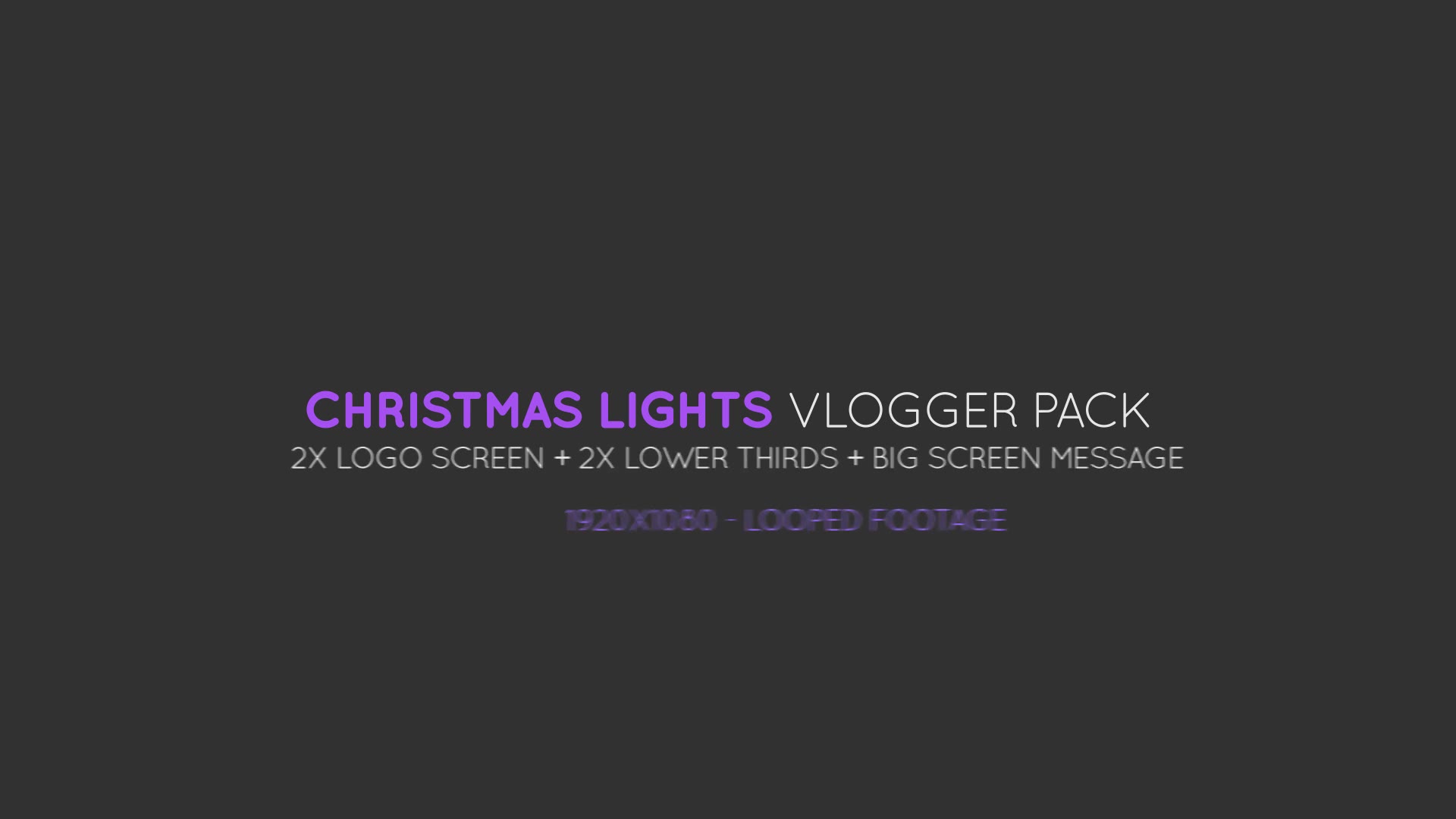 Christmas Lights Vlogger Pack Videohive 35134224 After Effects Image 2