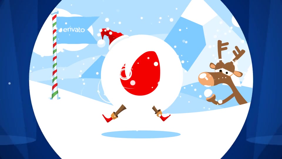 Christmas Logo Opener 1 snowball - Download Videohive 9748880