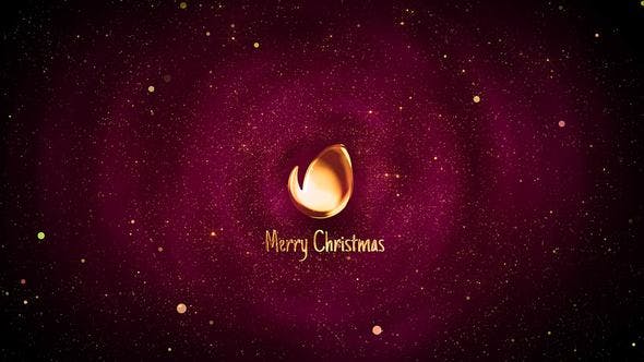 Christmas Logo Performance with Glitter Particles - 23060158 Download Videohive