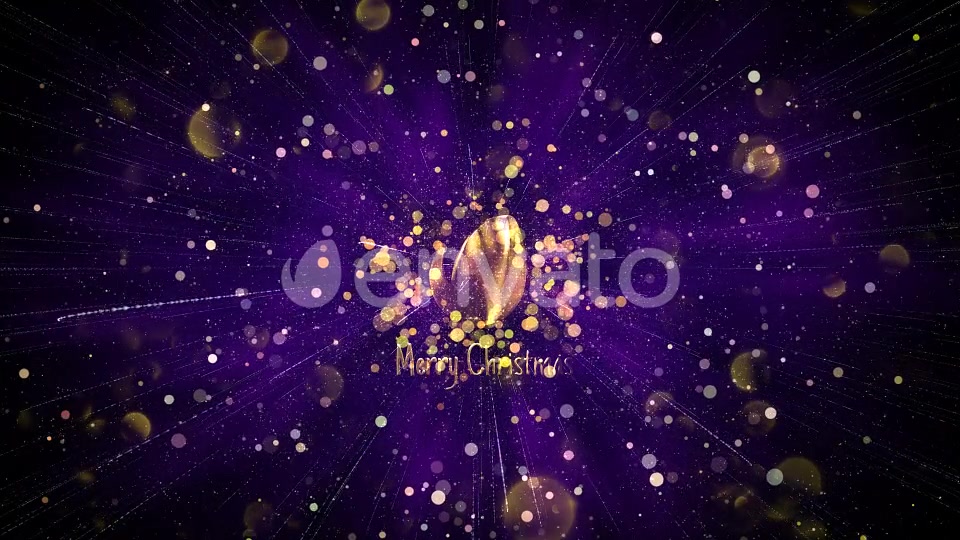 Christmas Logo Performance with Glitter Particles and Bokeh Videohive 23030939 After Effects Image 3