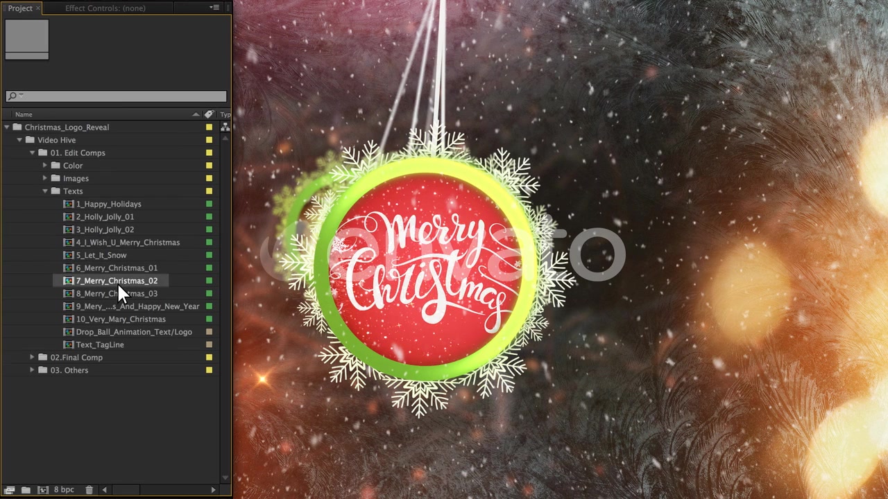 Christmas Logo Reveal & 10 Titles Videohive 22908557 After Effects Image 5