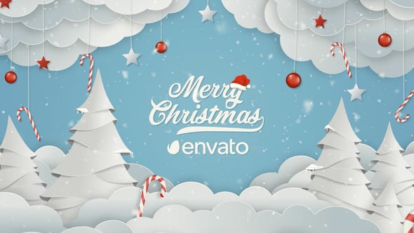 Christmas Logo Winter Snow - 24978089 Videohive Download