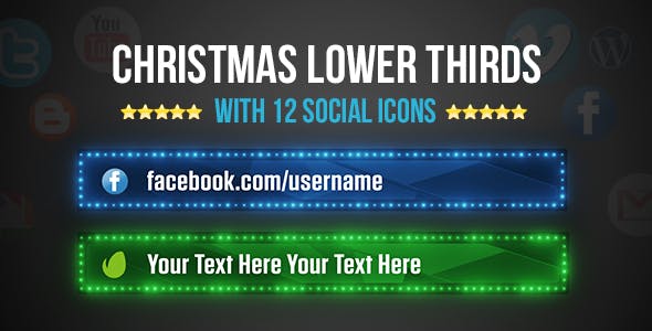 Christmas Lower Thirds - 13933650 Videohive Download