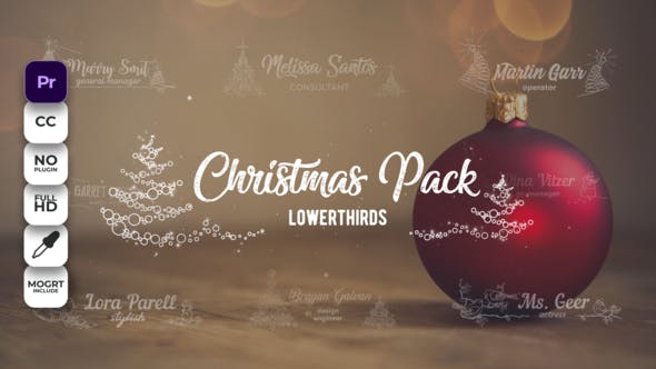 Christmas Lower Thirds - Download Videohive 22881513