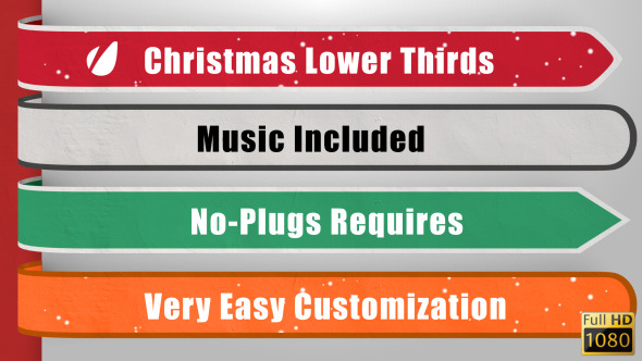 Christmas Lower Thirds - Download Videohive 3488682