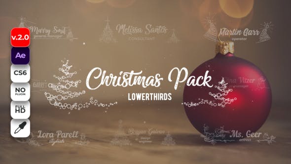 Christmas Lower Thirds - Videohive 22852137 Download